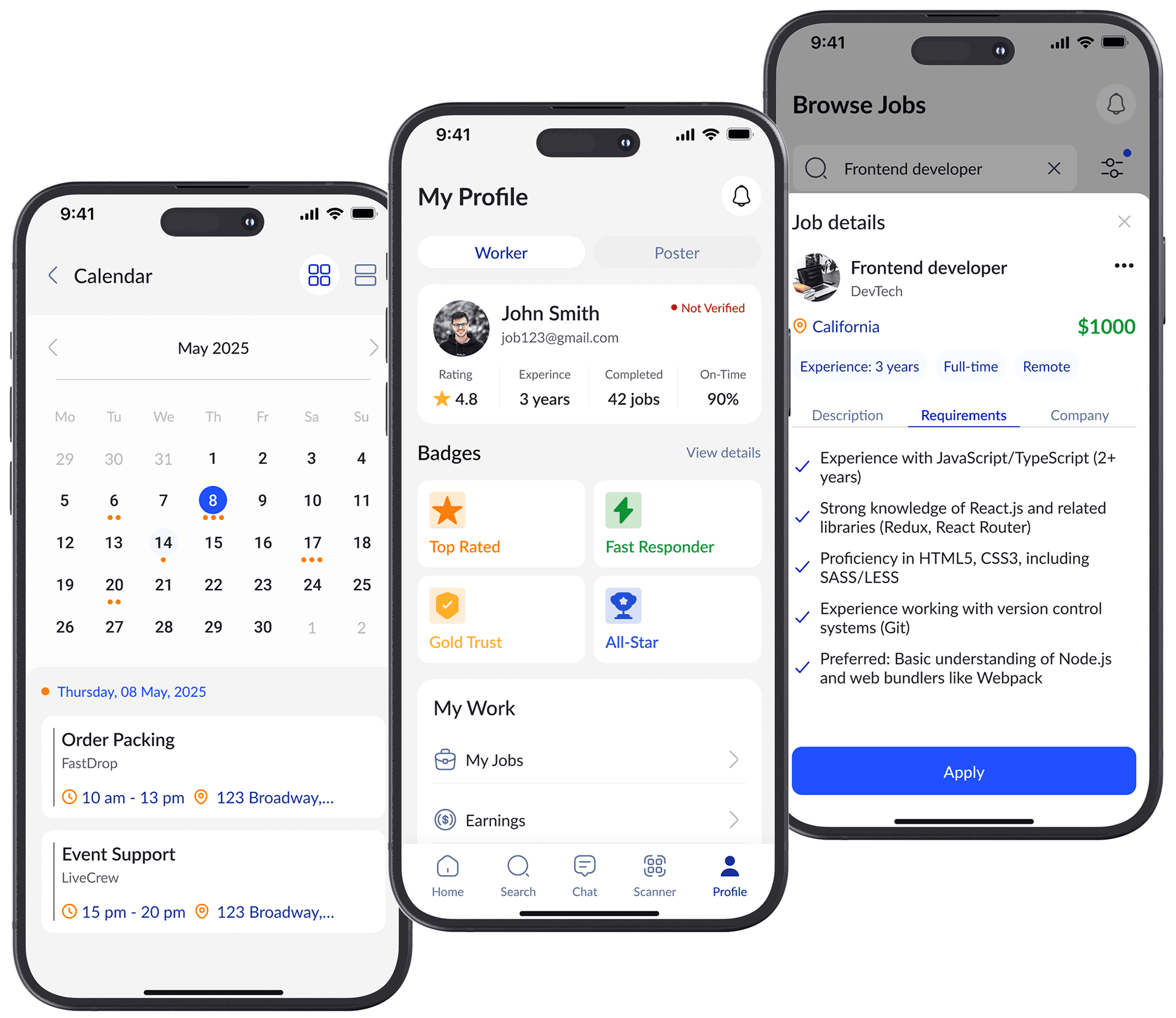 How it works - App Screenshots