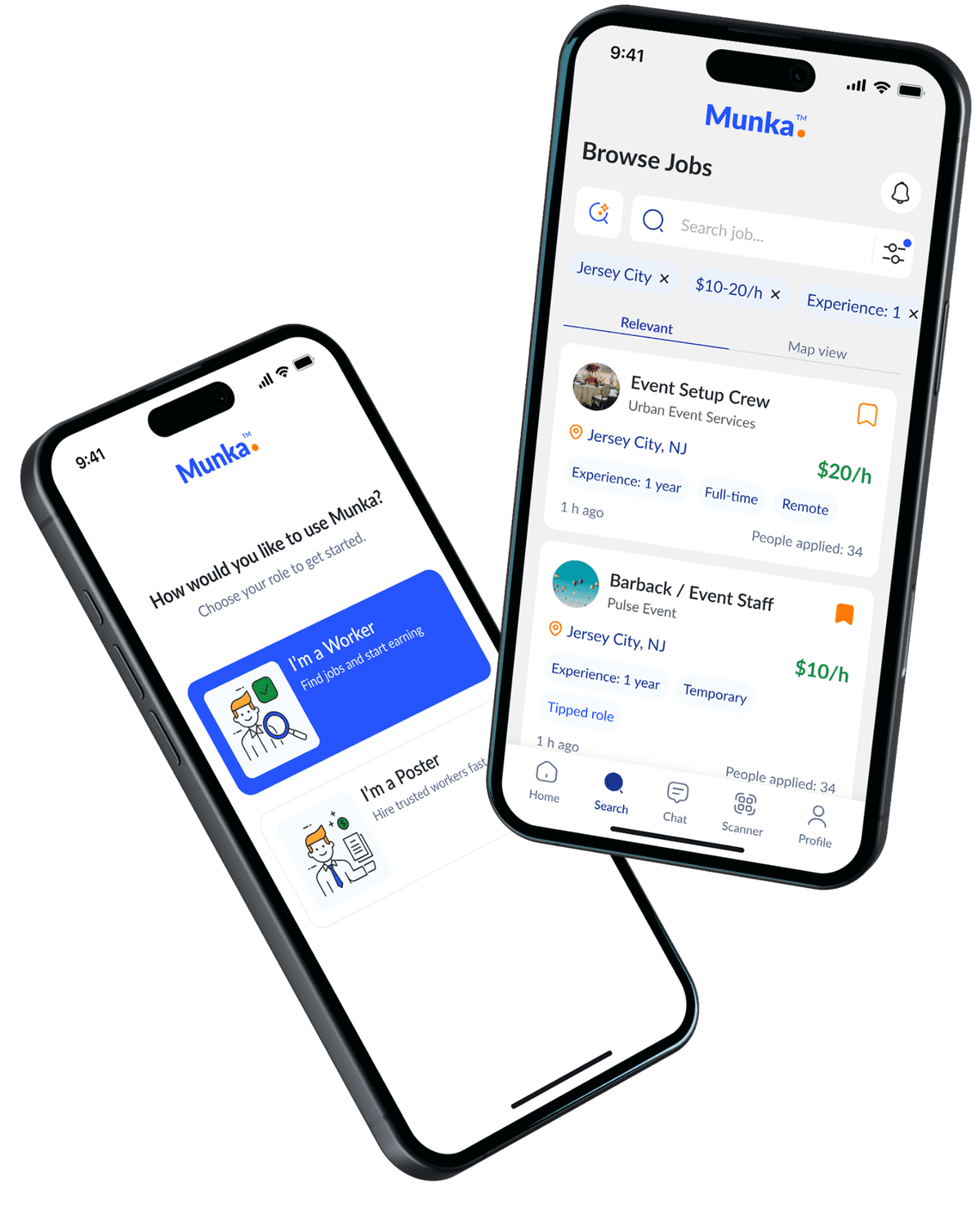 Munka App Screenshots